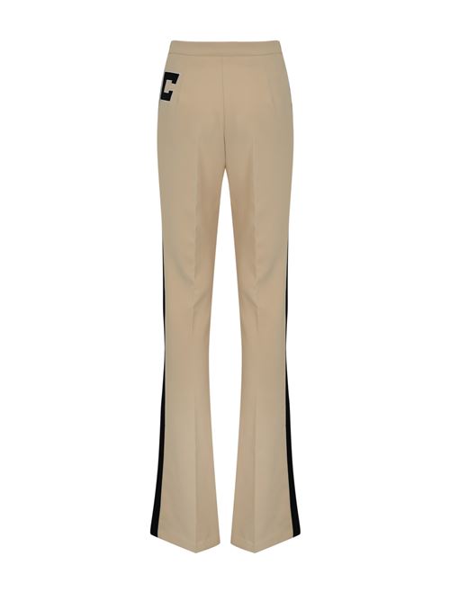 Pantalone dritto in crepe stretch burro Elisabetta Franchi | PA03946E2383